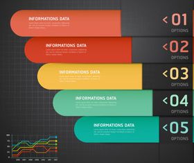 Infographics elements 3 set vector