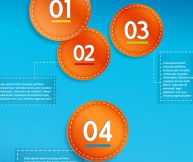 Infographics elements 4 set vector