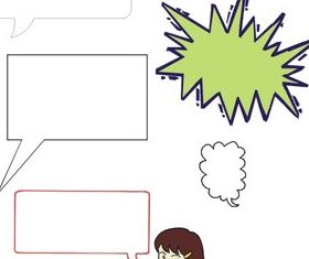 Speech Cloud design vector