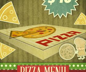 Retro food menu cover 1 vector