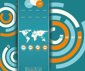 Infographics template 3 vector