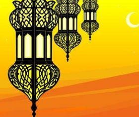 Shiny Chandelier set vector