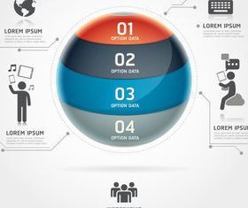 Figures infographics elements 2 vector