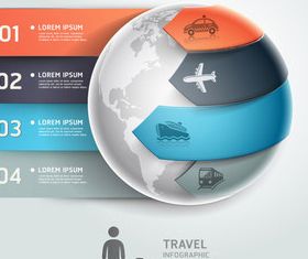 Figures infographics elements 3 vector