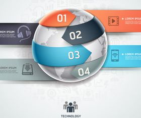 Figures infographics elements 4 vector