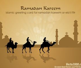 Camel background vectors graphic