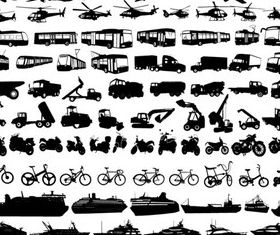 Car icons 4 vector