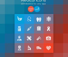 Different Medical icons vector graphic
