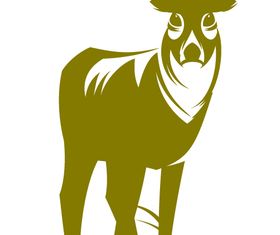 Animal Silhouettes set 6 vectors