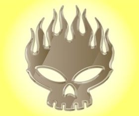 Offspring Skull design vectors