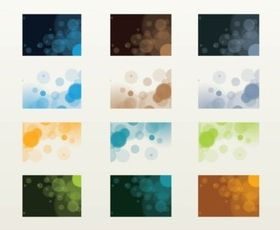 Visiting Card Backgrounds vector set