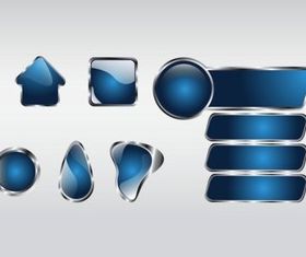 Shiny Button Vectors vector