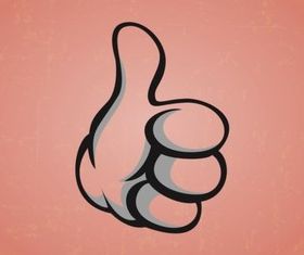 Thumbs Up Hand Illustration vector