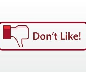 Facebook Dislike Button vectors