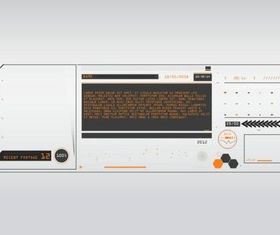 Futuristic Menu vector