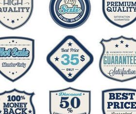 Labels free vector