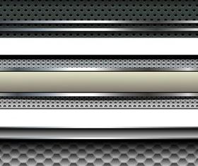 Metal Creative Banners vector