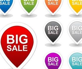 Color Sale Web Elements vector