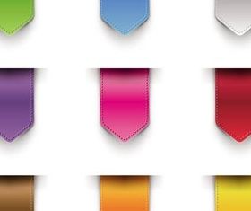 Different Color Tags vector