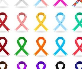 Color Bright Ribbons art vector design