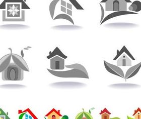 Home Logo free vector material