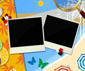 Travel Backgrounds set vector