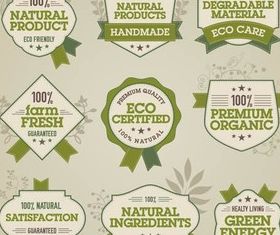 Eco Food Labels free vector graphic