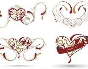 Hearts Elements vector