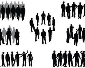Group people free vector graphics