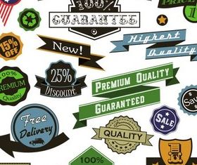Creative Retro Labels art Illustration vector