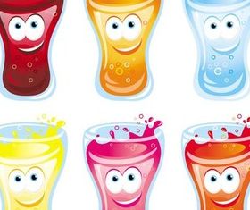 Different Cocktails vector