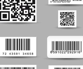 Barcode Stickers Illustration vector