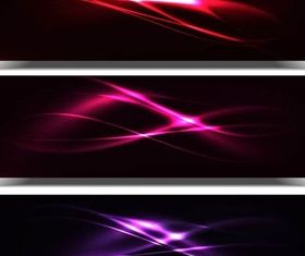 Banners with Lines vector