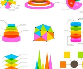 Diagrams Icons free vector