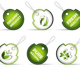Eco Stickers vectors