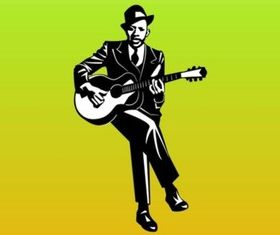 Guitar Player vector