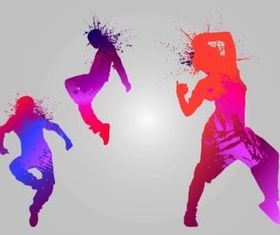Dancing Silhouettes vector