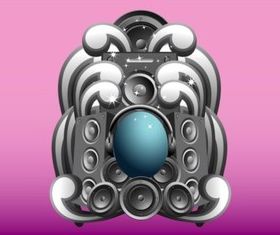 Speakers Design vector