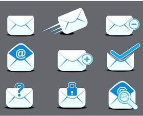 Mail Icons graphic vector