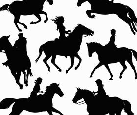 Jockeys free vector