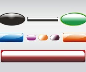 Shiny Buttons Clip Art vector