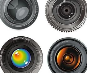 HD camerlens vector
