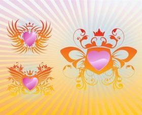 Cool Shields vector set