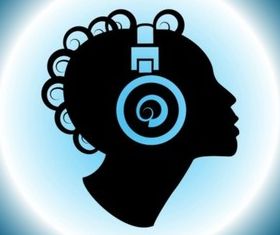 Music Head vector design