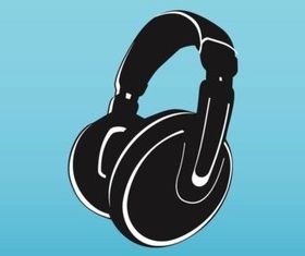 Vector Headphones Illustration graphic