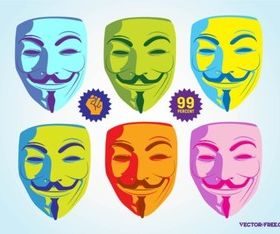 Guy Fawkes Mask design vector