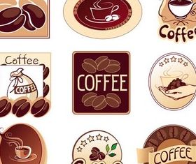 Coffee Labels graphic vector
