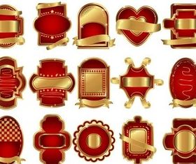 Golden Labels free vector