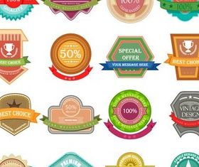 Color Labels graphic vector