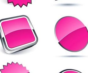 Pink Web Elements art vector